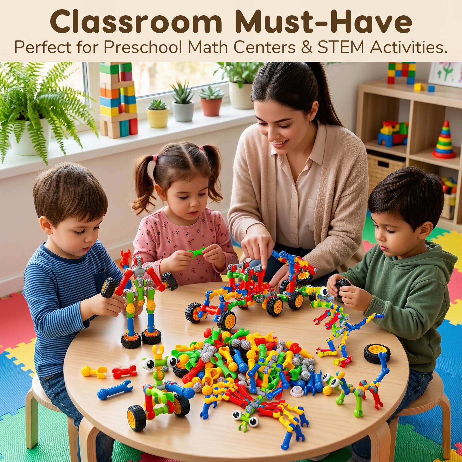 STEM Building Toys for Kids Ages 3 to 8 Creative Learning Gift
