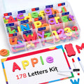 Foam Magnetic Alphabet Letters with Double Sided Board for Kids Learning