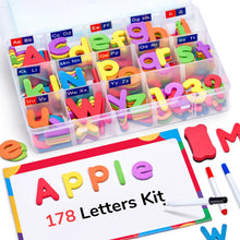 Foam Magnetic Alphabet Letters with Double Sided Board for Kids Learning