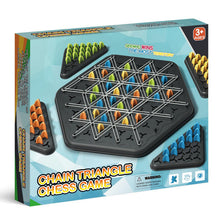 Chain Triangle Chess Geometric Board Game for Family and 2 to 4 Players