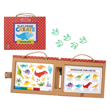 Dinosaur Reusable Drawing and Magnet Kit with Markers and 41 Magnets