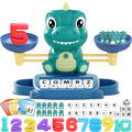 Dinosaur Math Balance and Letter Matching Toy for Early Learning