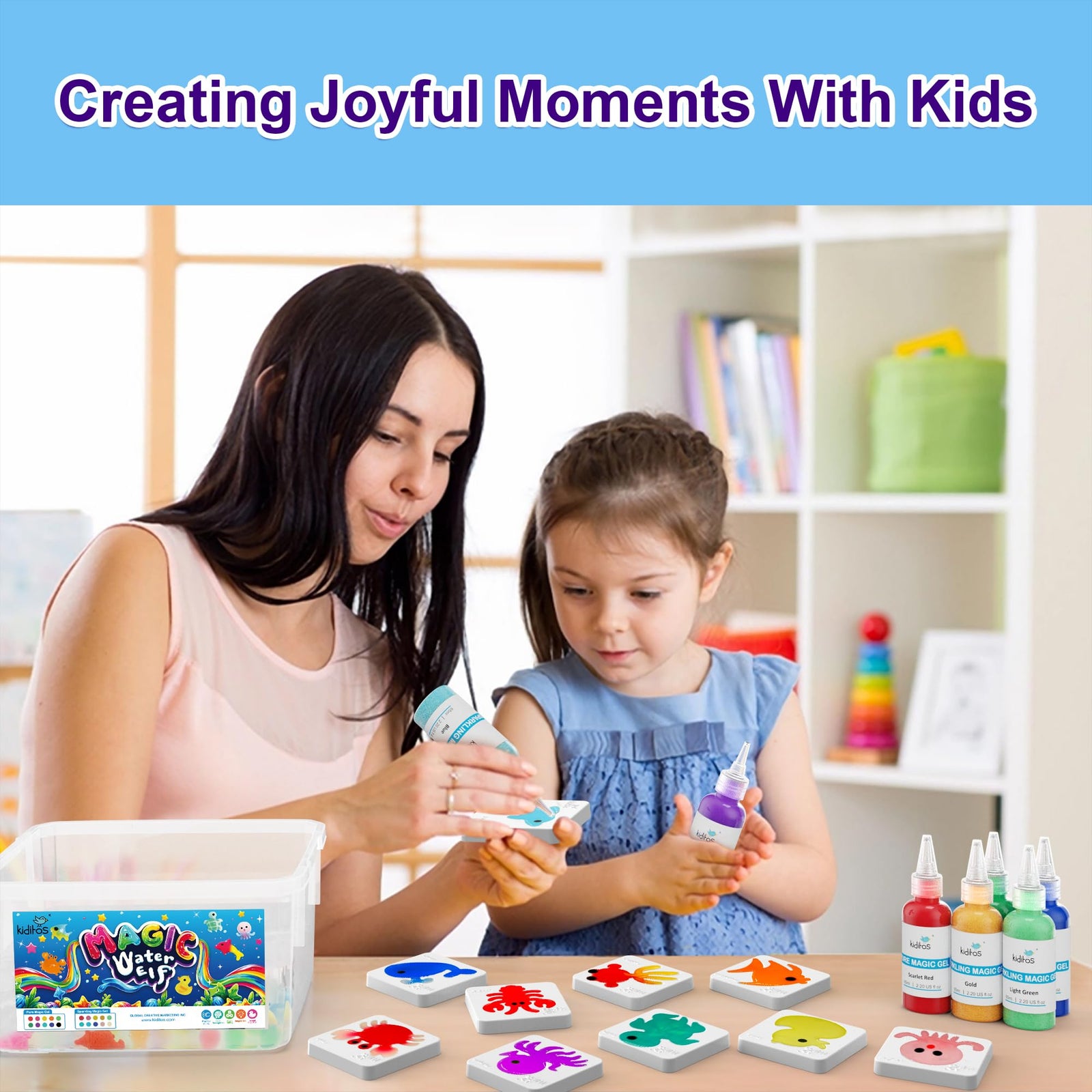 Magic Water Elf Squishy Sensory DIY Craft Kit with Gels and Molds