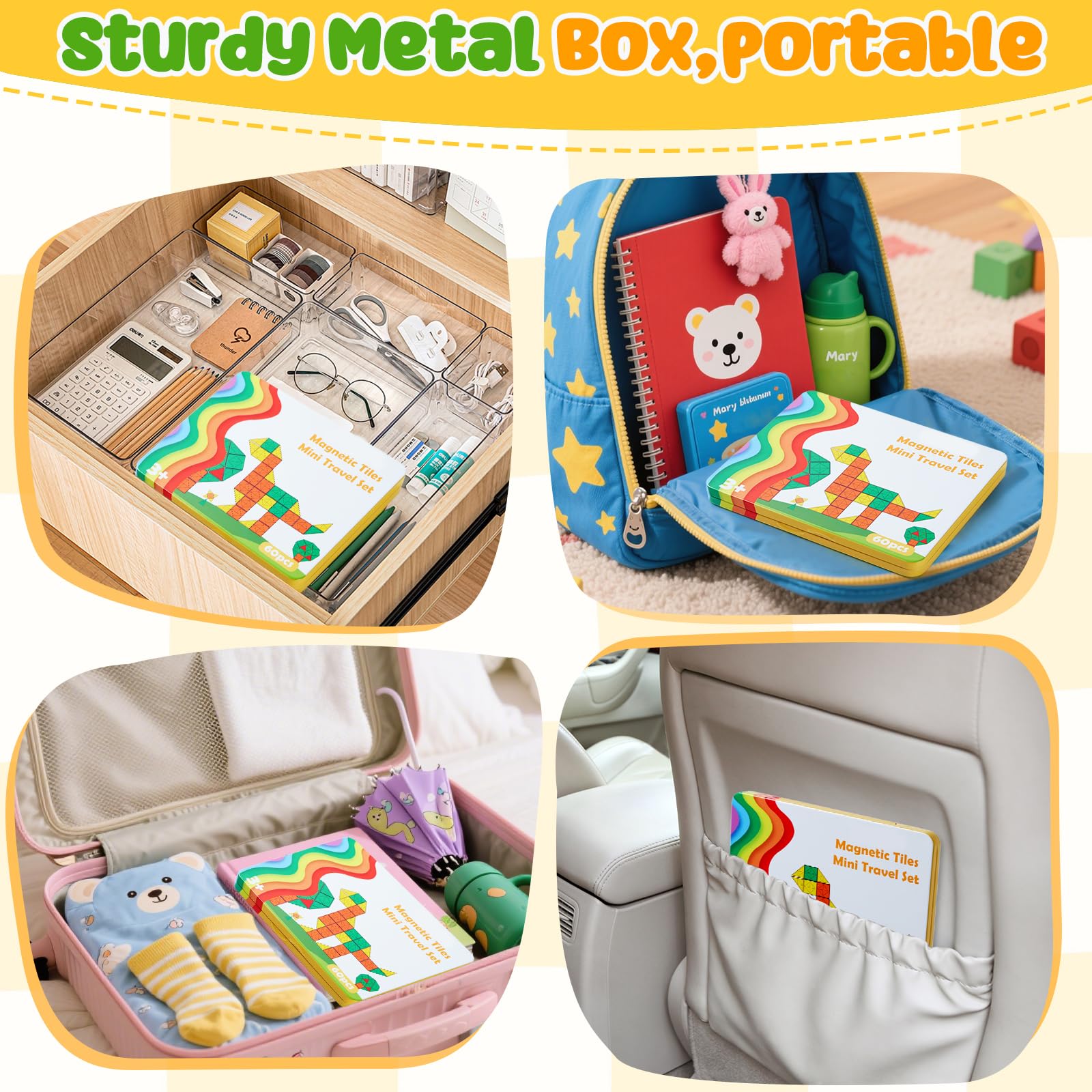 Magnetic Tiles Building Set STEM Montessori Toy for Kids