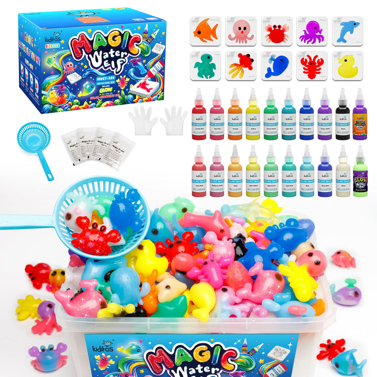 Magic Water Elf Squishy Sensory DIY Craft Kit with Gels and Molds