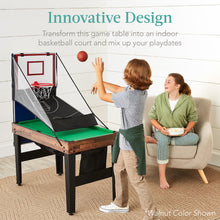 Combo Game Table Set with Ping Pong Foosball Air Hockey Chess Checkers