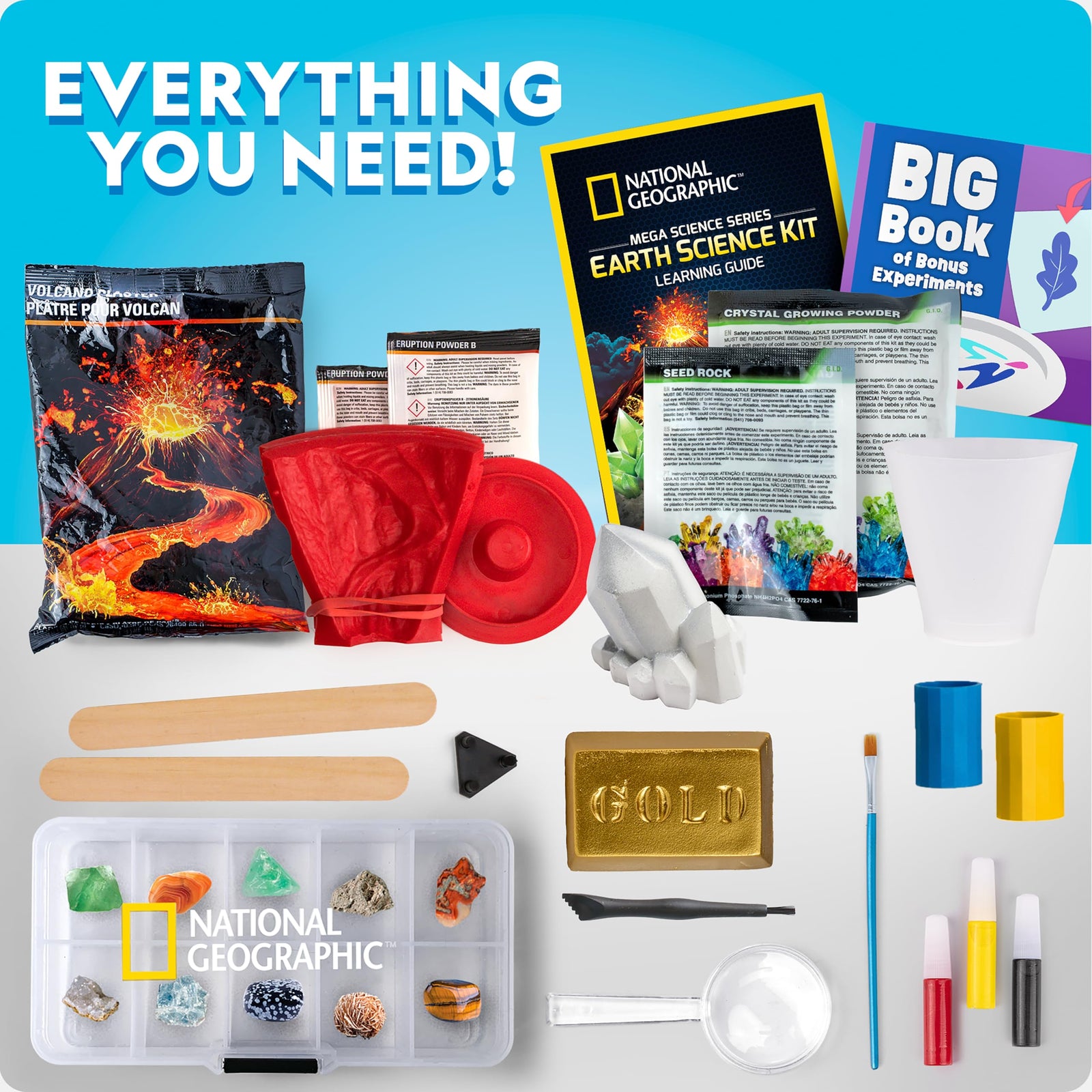 Mega Science Experiment Kit for Earth Chemistry and Physics Activities