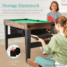 Combo Game Table Set with Ping Pong Foosball Air Hockey Chess Checkers
