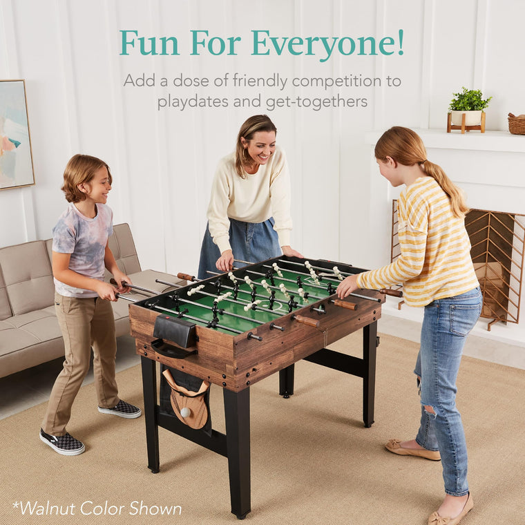 Combo Game Table Set with Ping Pong Foosball Air Hockey Chess Checkers