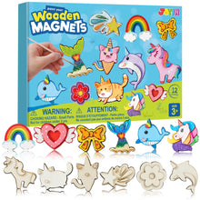 Wooden Magnet Painting Craft Kit for Kids Decorate Your Own Art