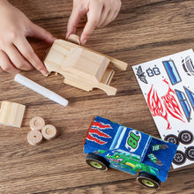 Build and Paint Wooden Race Car Craft Kit for Kids DIY Toy